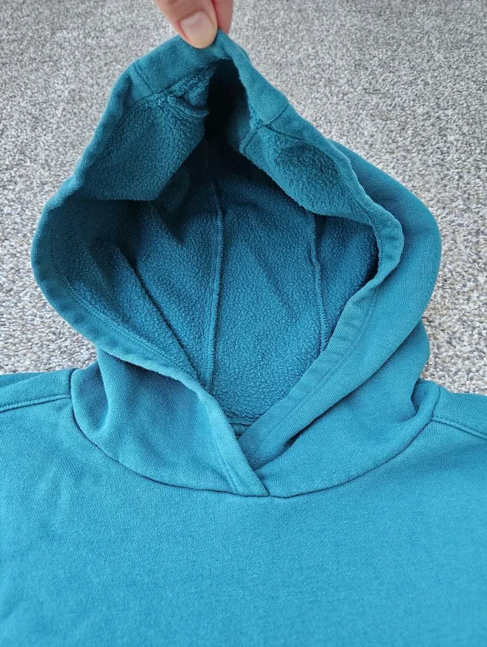 Carhartt Midweight Graphic Hoodie Teal Pullover Sweatshirt Kids Girls Size XL 14
